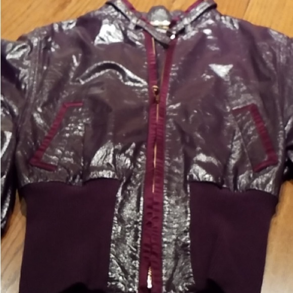 Dolce & Gabbana patent leather jacket real leather #d&g purple pattent leather - Picture 3 of 11